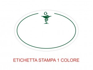 Etichette adesive per farmacie e parafarmacie (mm 47x30) (cod. 10P)